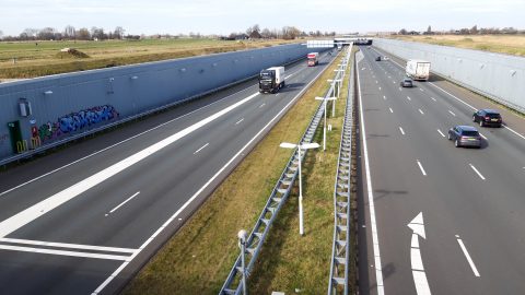 A4 richting Delft, snelweg