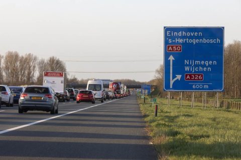 A50 tussen de knooppunten Ewijk, Bankhoef en Paalgraven