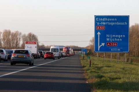 A50 tussen de knooppunten Ewijk, Bankhoef en Paalgraven